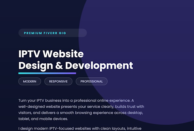 design an iptv website, rebrand iptv app and wordpress site