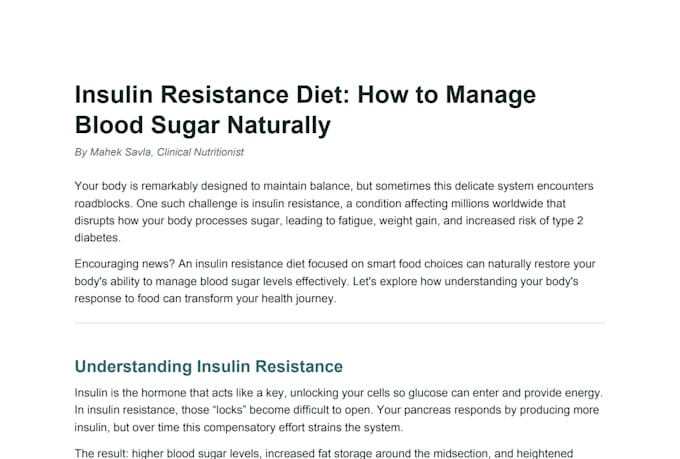 write scientific evidence based nutrition blogs