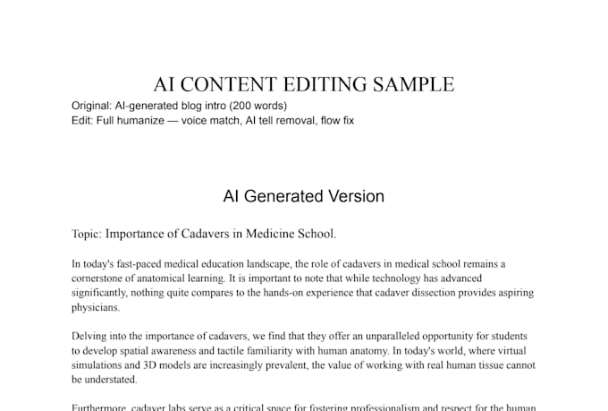 edit and humanize your ai written content