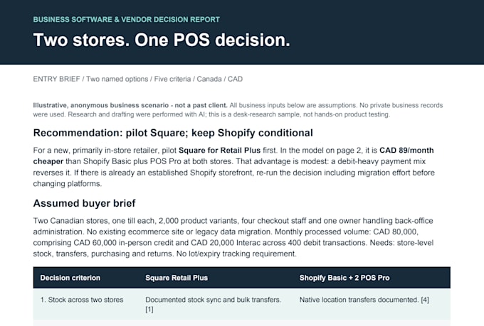 compare two business software tools with pricing and sources