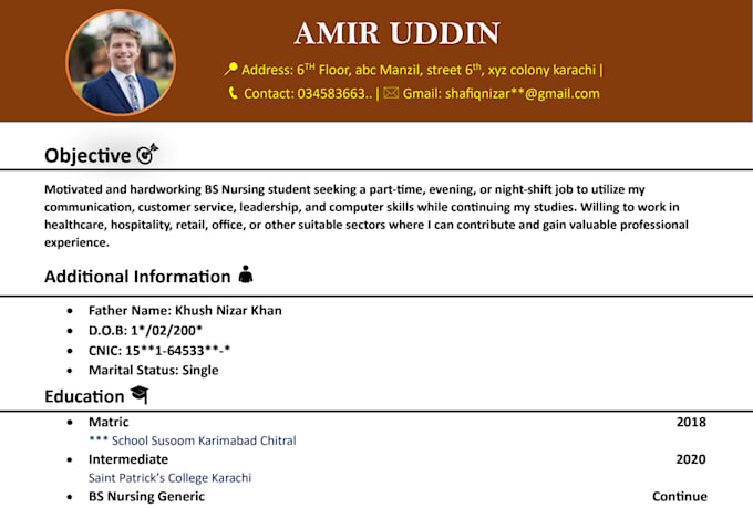 create, format, and redesign your CV or resume