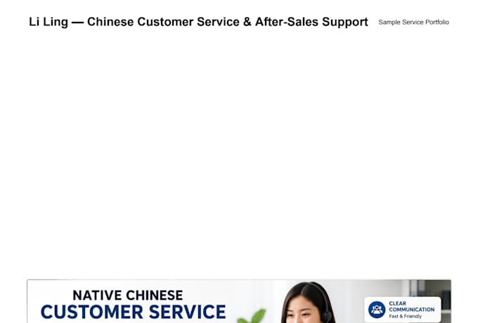 native chinese customer service and after sales support