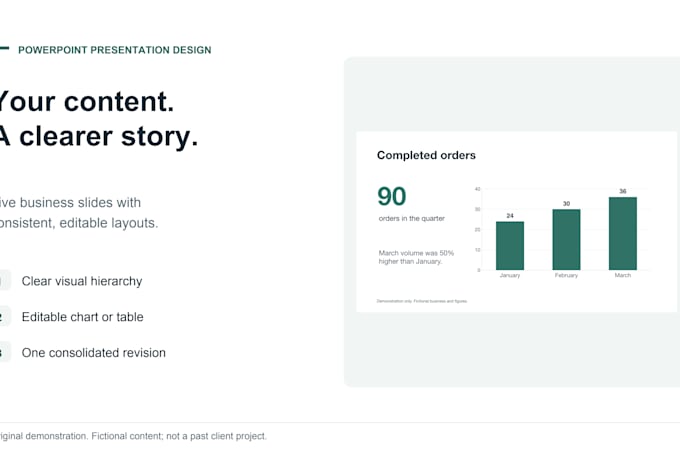 redesign five business powerpoint slides from your content