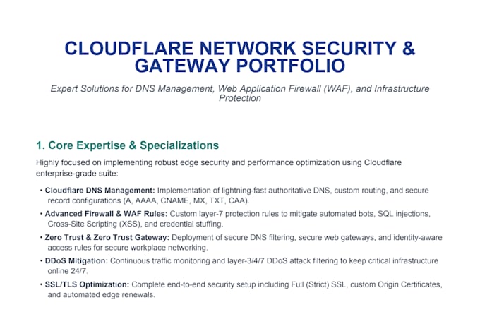setup cloudflare zero trust tunnel and dns security