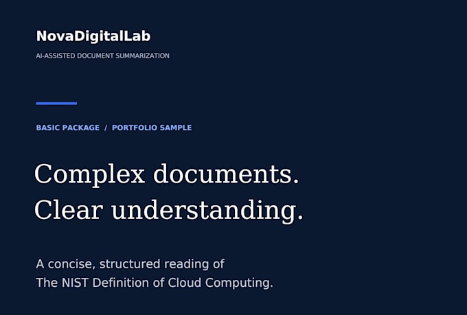 summarize PDF documents and reports into clear notes