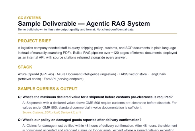 build a custom ai integration or rag system with your data