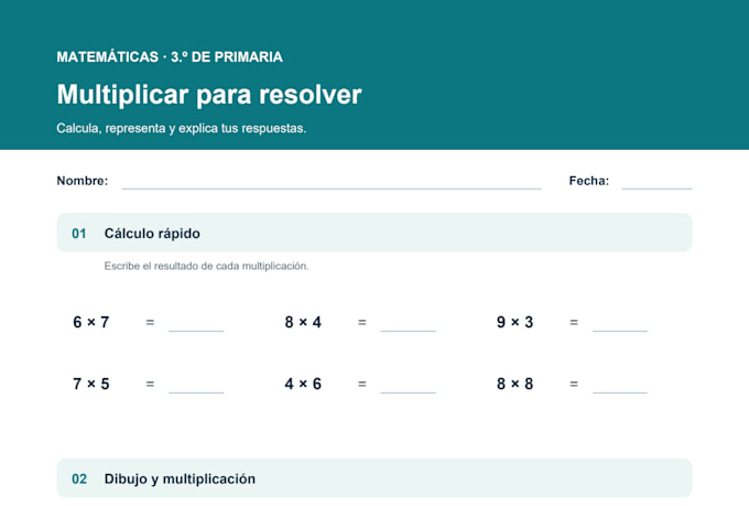 create custom spanish primary worksheets with answer keys