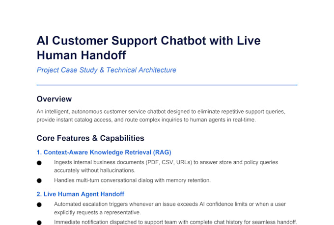 build an ai customer support chatbot with botpress and human handoff
