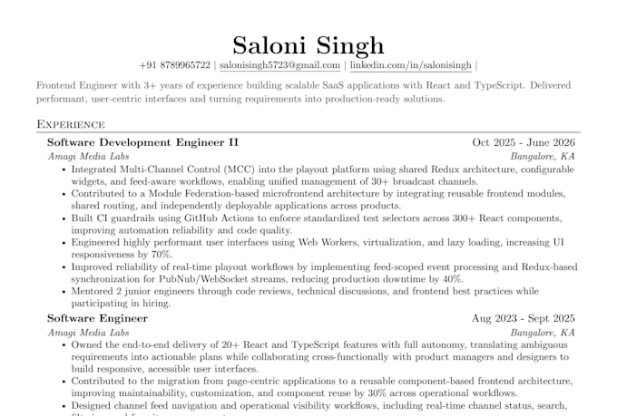 build API integrated react based web application