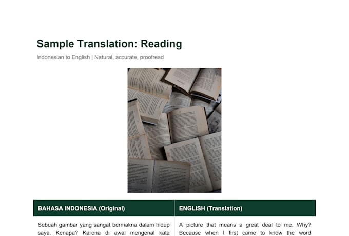 translate indonesian to english accurately