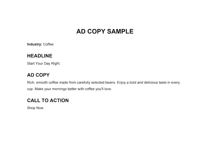 persuasive ad copy for your business or product