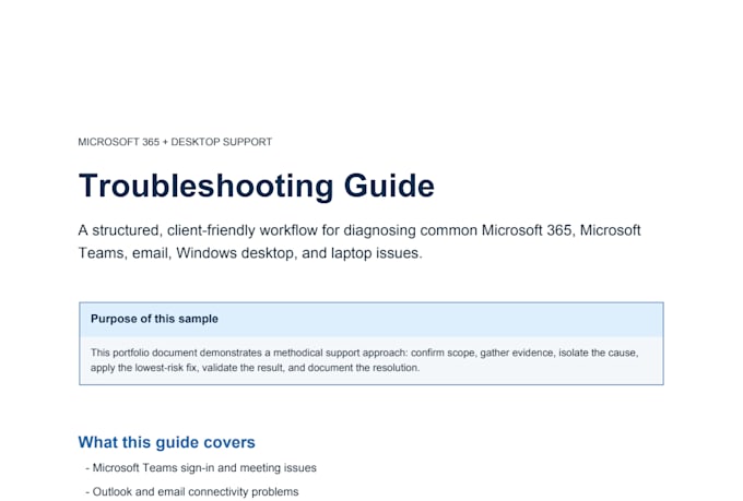 troubleshoot microsoft 365 and windows computer issues