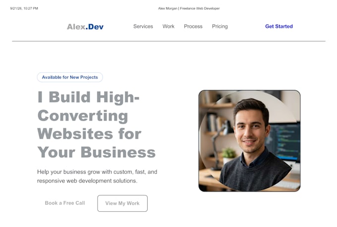 develop HTML CSS javascript website