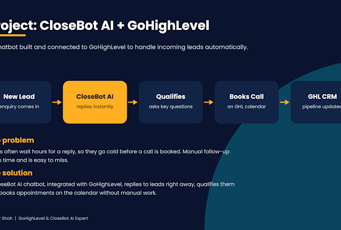 build closebot ai chatbot appointment booking in gohighlevel