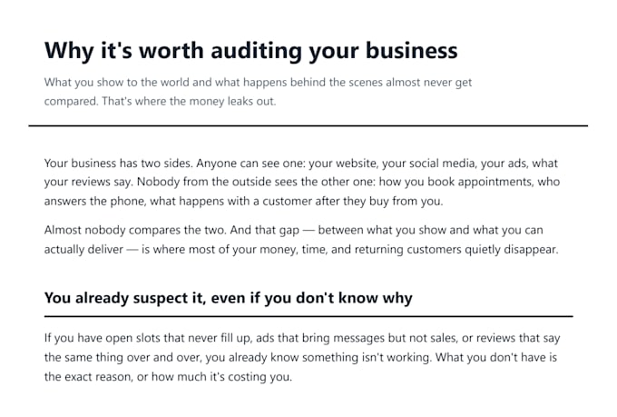 diagnose your business to improve your workflow