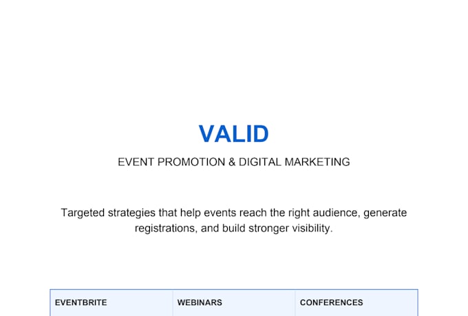 create a targeted event promotion strategy for your event