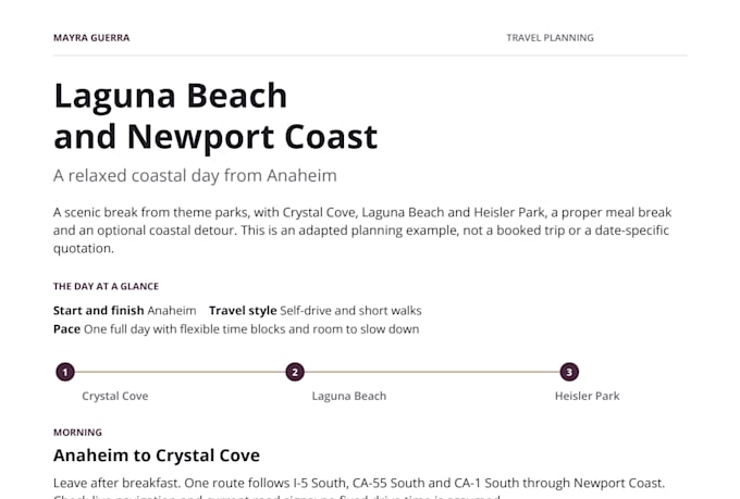 plan a personalized trip itinerary with routes and budget