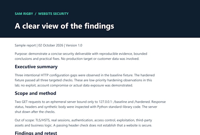 do a website security audit and vulnerability report with clear fixes