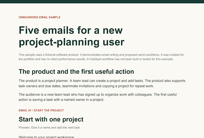 write or edit welcome and onboarding emails for your users