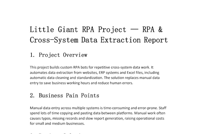 build rpa bots to reduce manual work with automated data