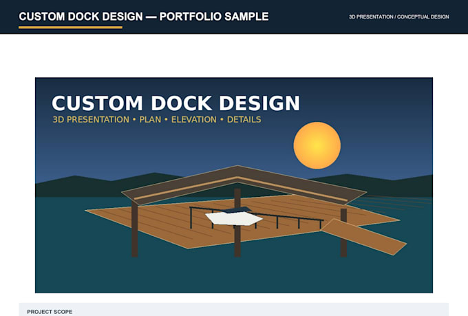 design professional dock plans, drawings and details