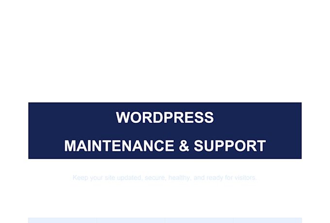 provide wordpress maintenance, support and ai automation