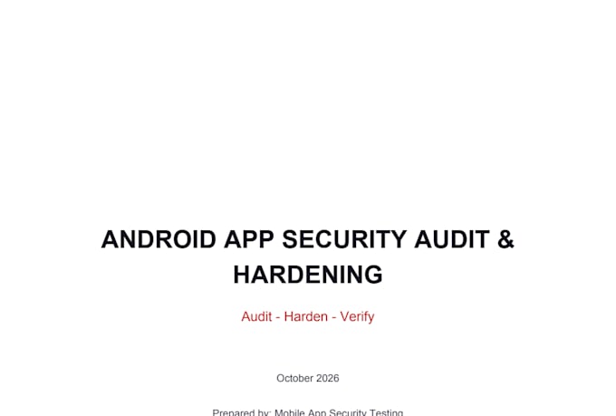 android app security audit and anti reverse engineering