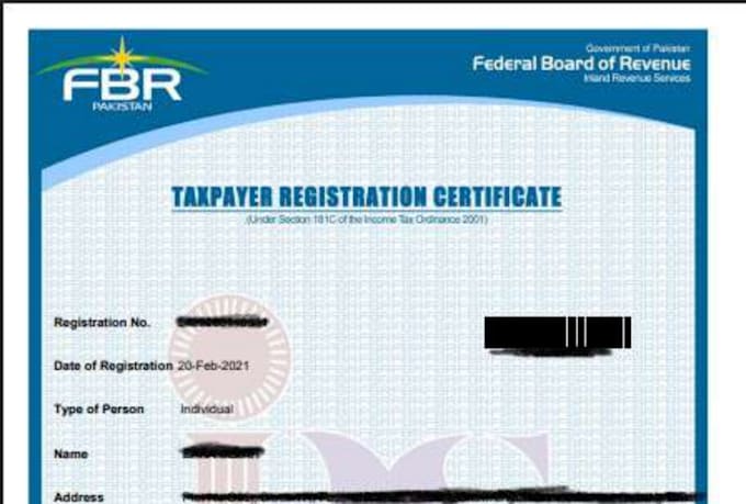 register ntn, file income tax return and active filer fbr pakistan