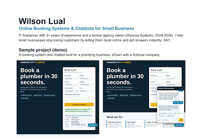 build an online booking system for your website