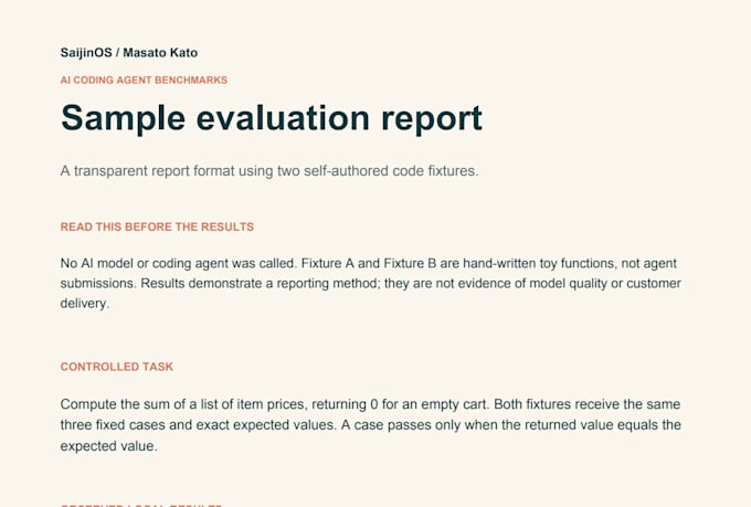 benchmark your ai coding agent with a clear test report