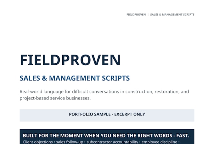 create sales scripts for cold calling closing and training