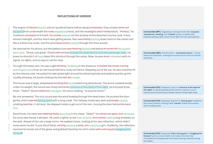 copyedit and proofread your short story or fanfiction