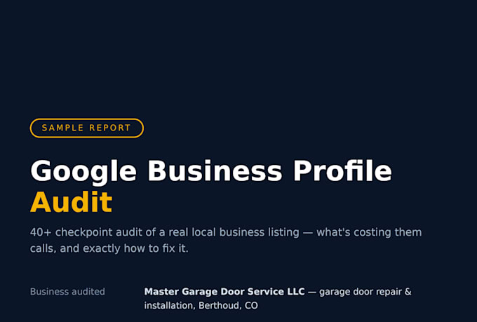 audit your google business profile for local SEO issues