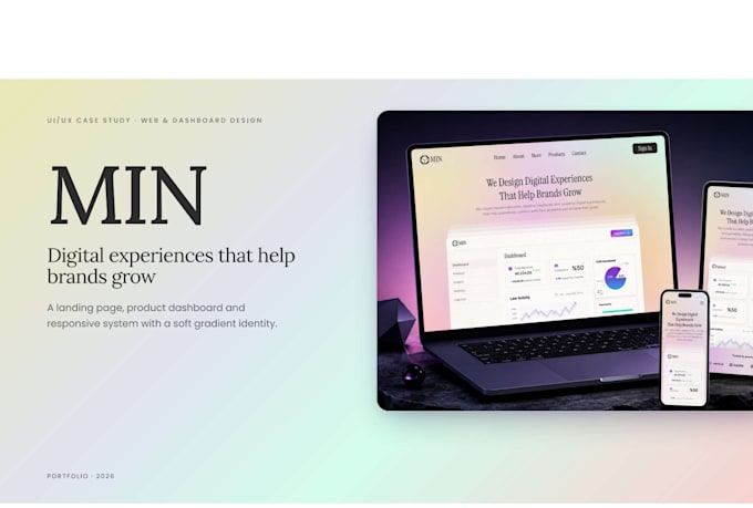 design modern landing page