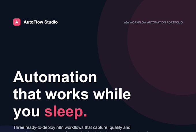 build n8n automations, workflows and apis
