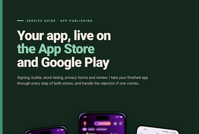 publish and submit your app to app store and play store