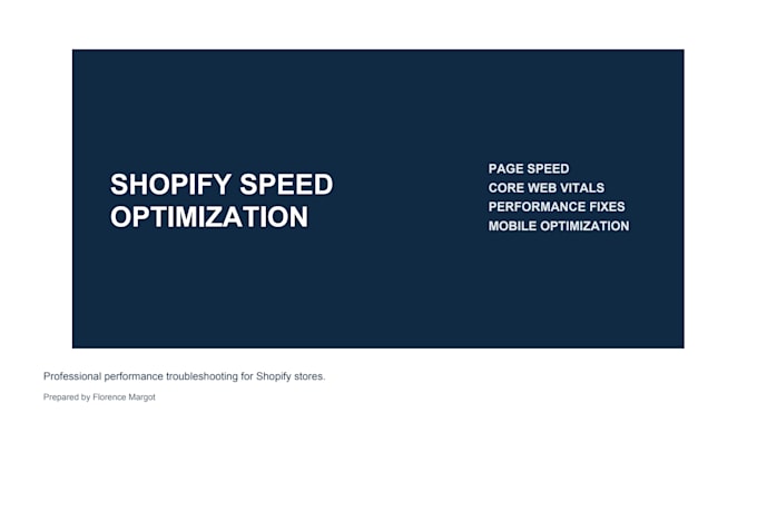 optimize shopify speed, fix core web vitals and improve page speed