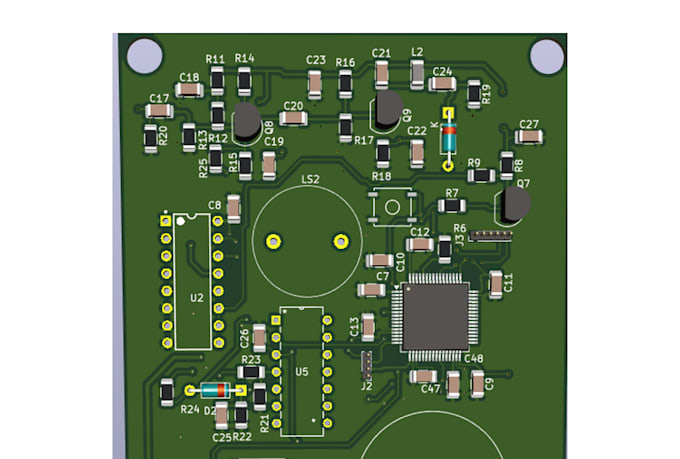 design  pcb layout and schematic in kicad or altium