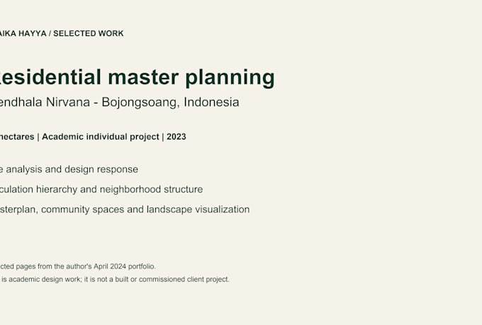 create conceptual urban design and master plan layouts