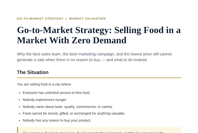 be your go to market strategist