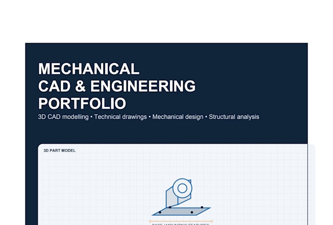 Modelling Engineering Drawings Create 3d cad models and technical drawings in solidworks by Aman2394 ...