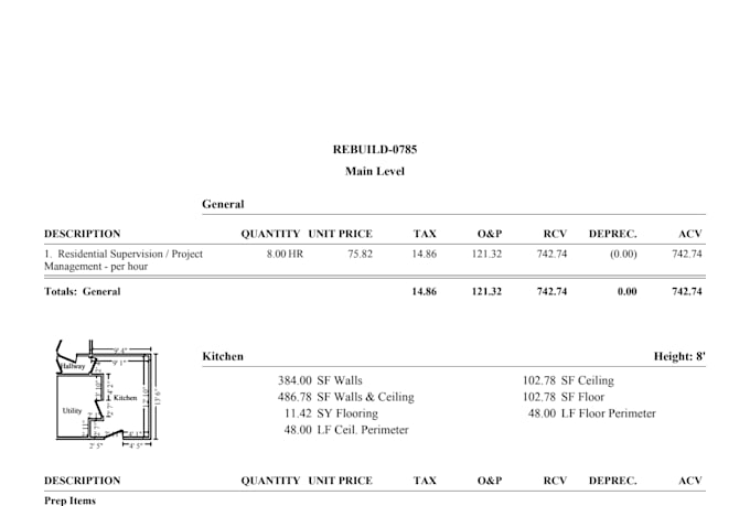 write xactimate estimates for property damage, mitigation and rebuild