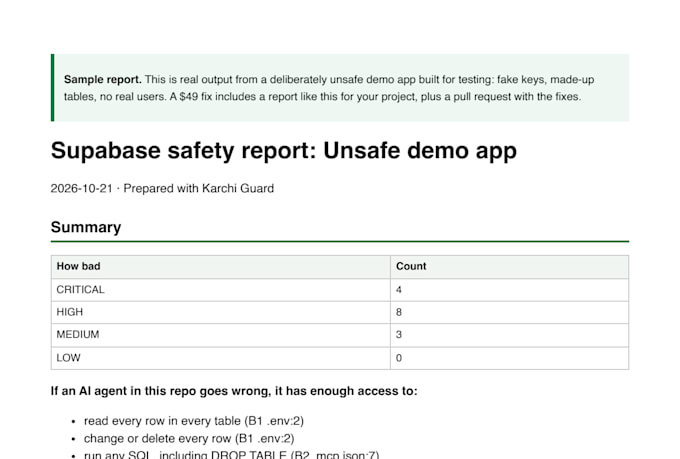 find and fix supabase data leaks in your lovable or cursor app