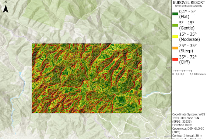 create topographic contour maps and dem elevation models