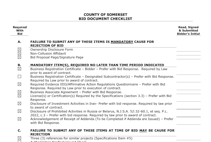 write your rfp, rfi, rfq, bid proposal or government contract