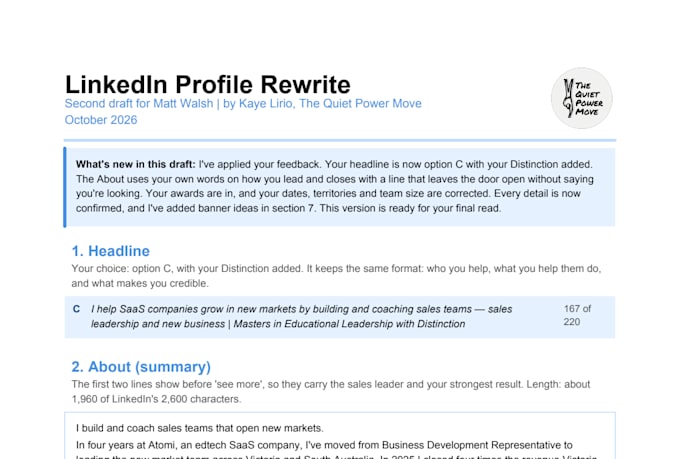 optimise your linkedin profile to attract opportunities