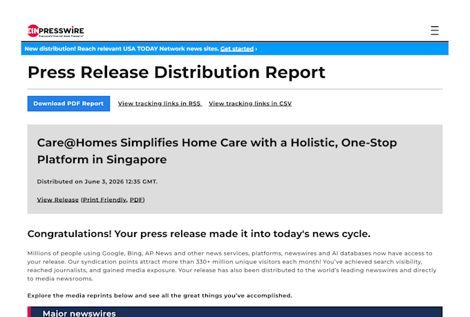 write and distribute your press release to premium sites