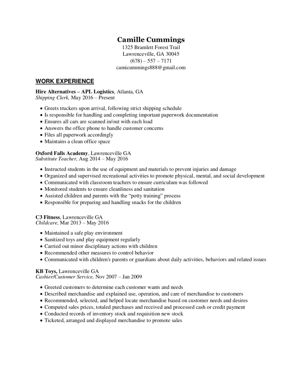 Create And Edit A Resume Cover Letter And Linkedin Profile By