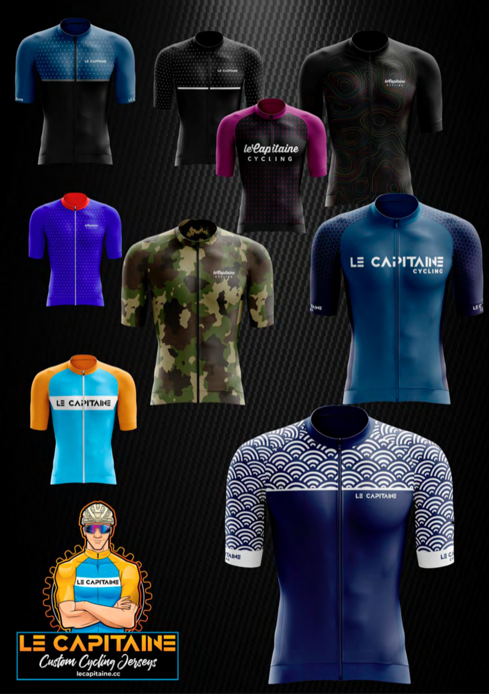 Design custom cycling jersey design by Dizenestudio