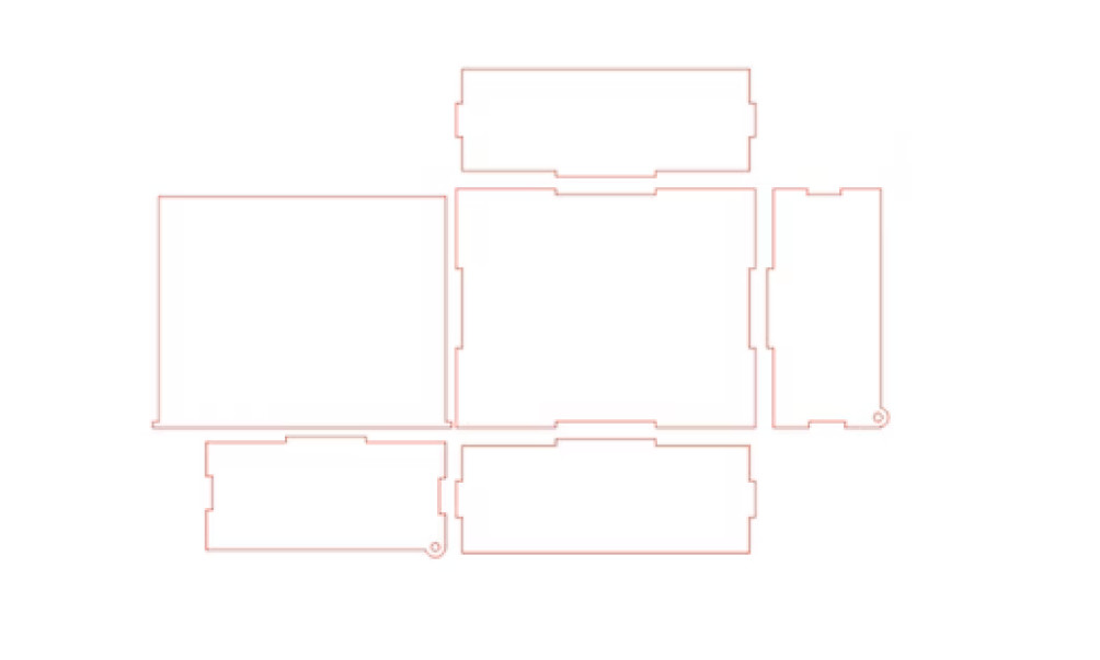 Crea i file svg dxf per le scatole di taglio laser in base alle tue  dimensioni